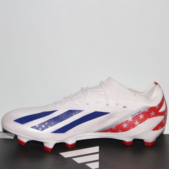 Adidas X Crazyfast .1 FG USA Soccer Cleats Mens 13 White Red Blue - Picture 3 of 7